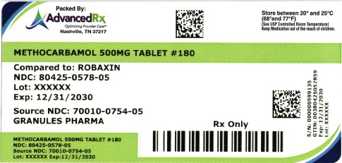 Methocarbamol 500mg #180