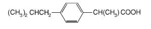 Ibuprofen-structure