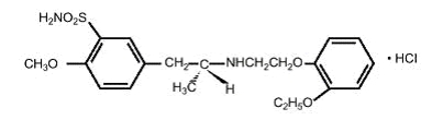 tamsulosin hydrochloride structural formula