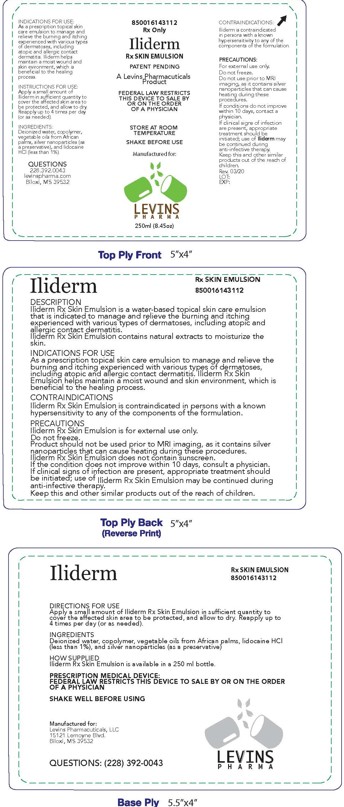 Iliderm label