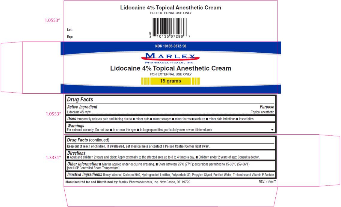 PRINCIPAL DISPLAY PANEL - 15g Tube Carton
Lidocaine 4% Topical Anesthetic Cream
Pain & Itch Relief Cream NET WT. 0.5 oz.(15g)

