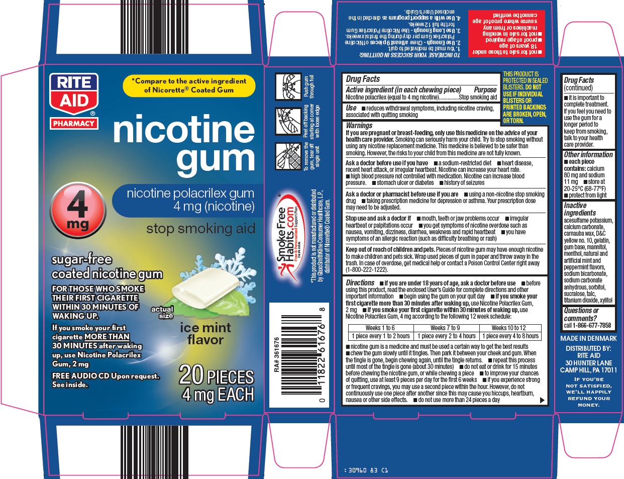 Rite Aid Nicotine Gum image
