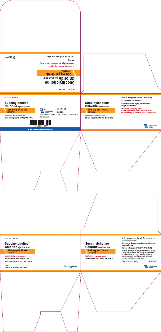 PACKAGE LABEL - PRINCIPAL DISPLAY -- Succinylcholine Chloride Injection, USP Multiple-Dose Carton Label
