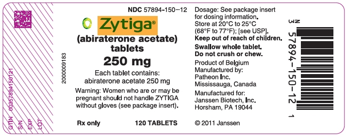 PRINCIPAL DISPLAY PANEL - 250 mg Tablet Bottle Label - 150–12