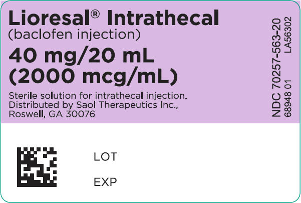 PRINCIPAL DISPLAY PANEL - 40 mg/20 mL Ampule Label