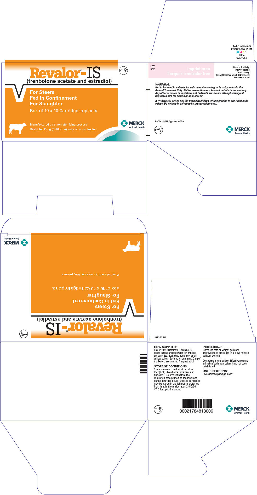 PRINCIPAL DISPLAY PANEL - 10 x 10 Cartridge Implant Box