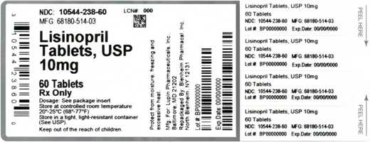 LISINOPRIL by Blenheim Pharmacal, Inc. LISINOPRIL tablet