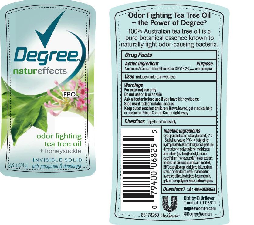 Degree Honeysuckle and Tea Tree Oil 2.6 oz PDP