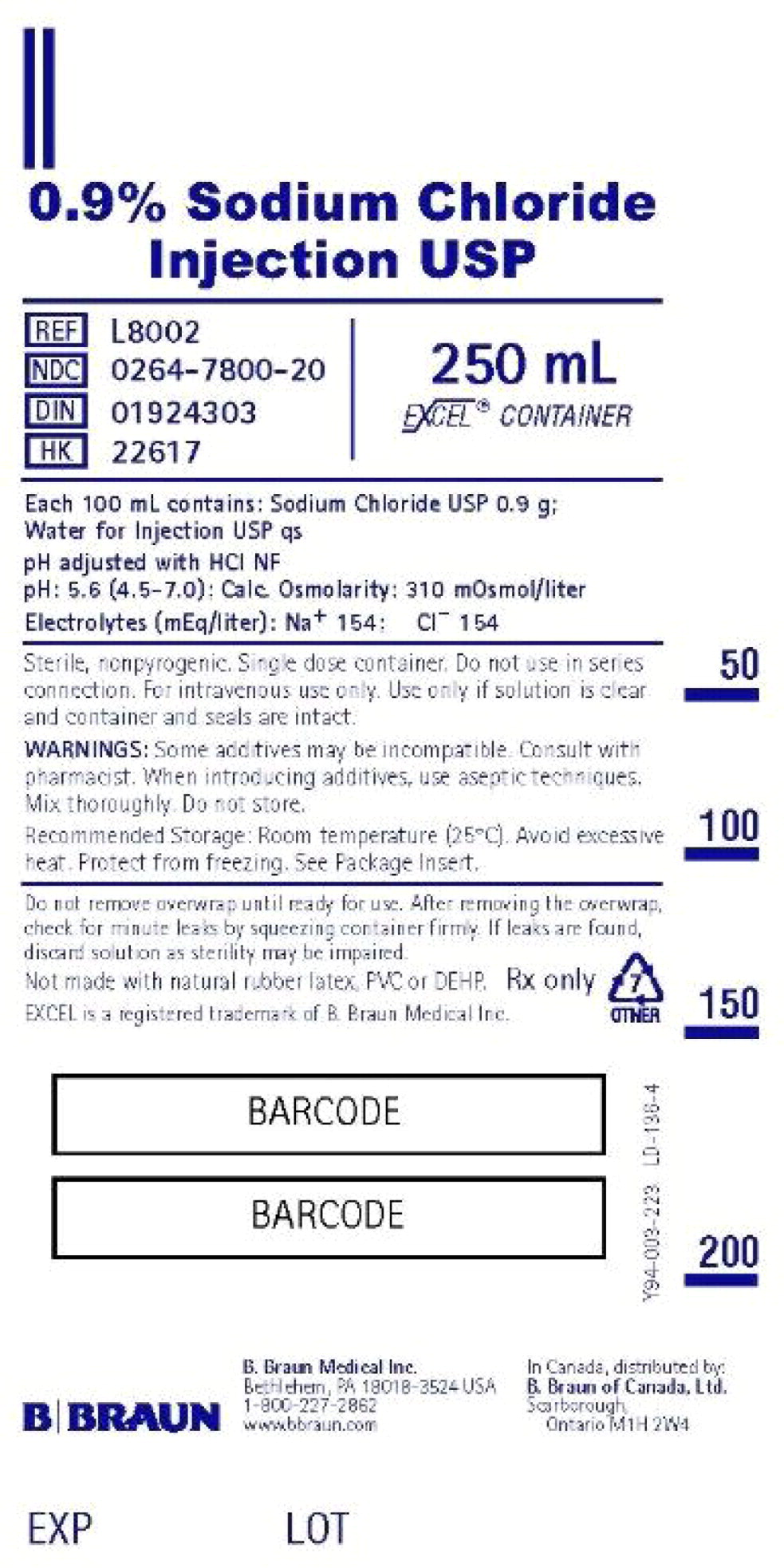 Principal Display Panel - 0.9 g/250 mL Container Label
