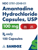 Amantadine 100 mg Label