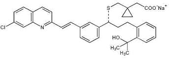 montelukast sodium structural formula