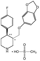 paroxetine structural formula
