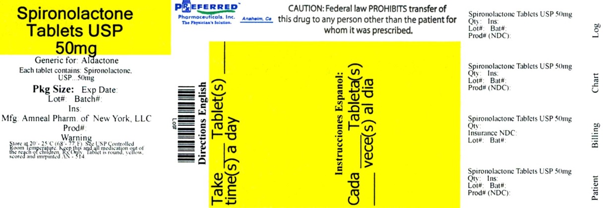 Spironolactone Tablets USP 50mg
