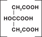 Citric Acid Structural Formula
