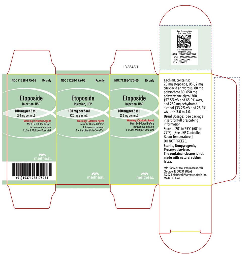 PACKAGE LABEL PRINCIPAL DISPLAY PANEL - Etoposide Injection, USP 100 mg per 5 mL Carton Label