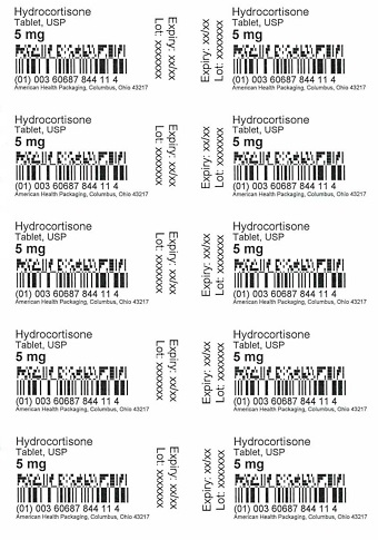 5 mg Hydrocortisone Tablet Blister