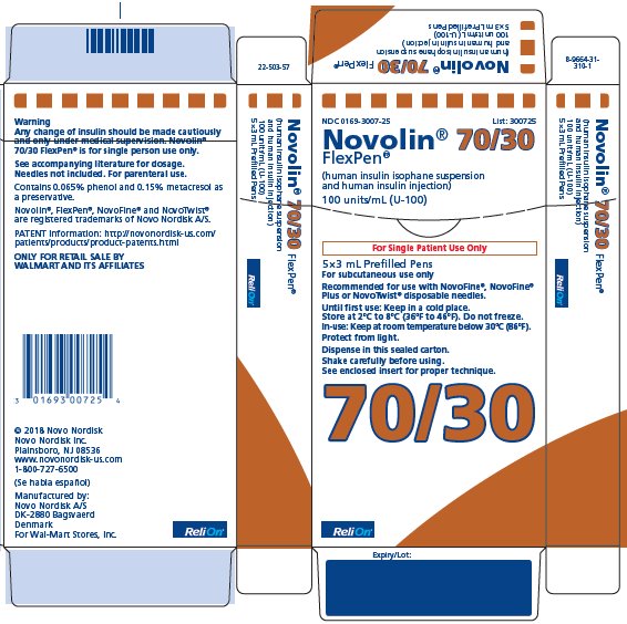 Image of Novolin 70/30 FlexPen carton - ReliOn