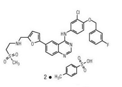 lapatinib chemical structure 