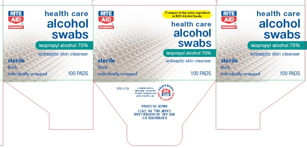 Rite Aid Alcohol Swabs Principal display panel