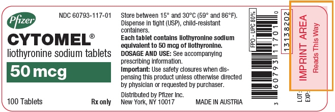 Principal Display Panel - 50 mcg Tablet Bottle Label