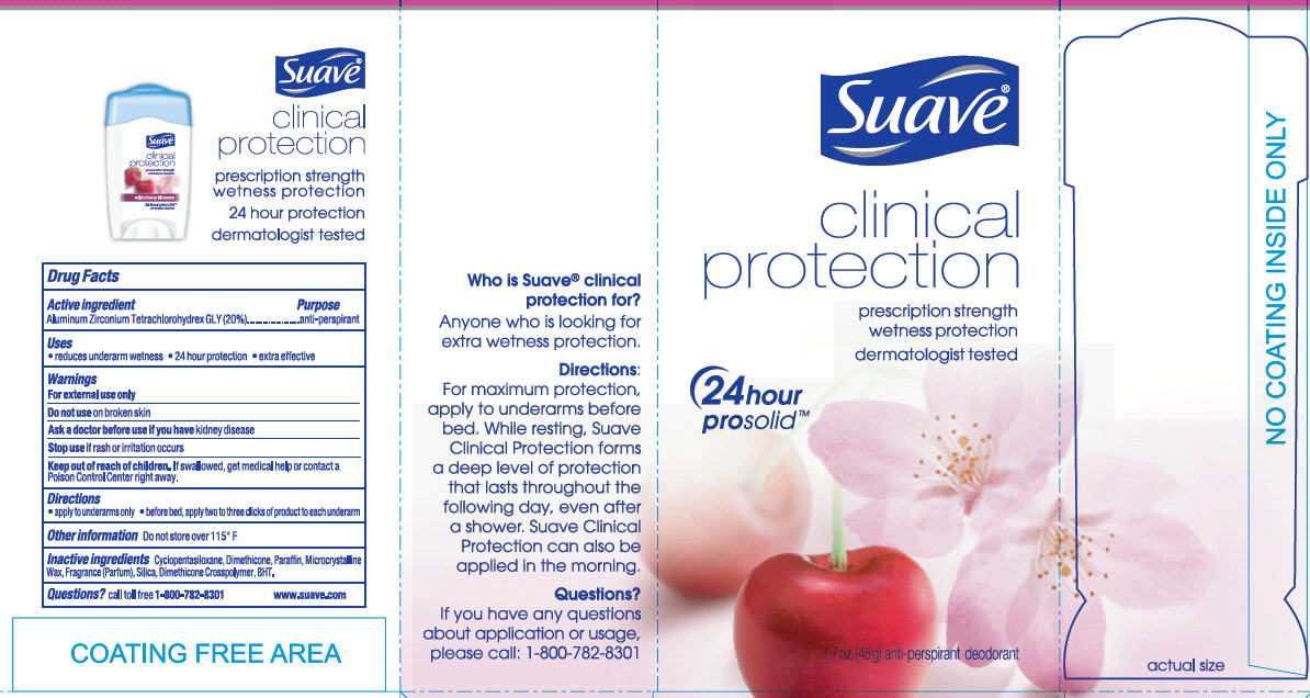 Suave Clinical Wild Cherry Blossom 1.7 oz carton