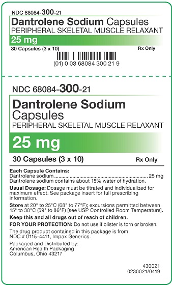 25 mg Dantrolene Capsules Carton