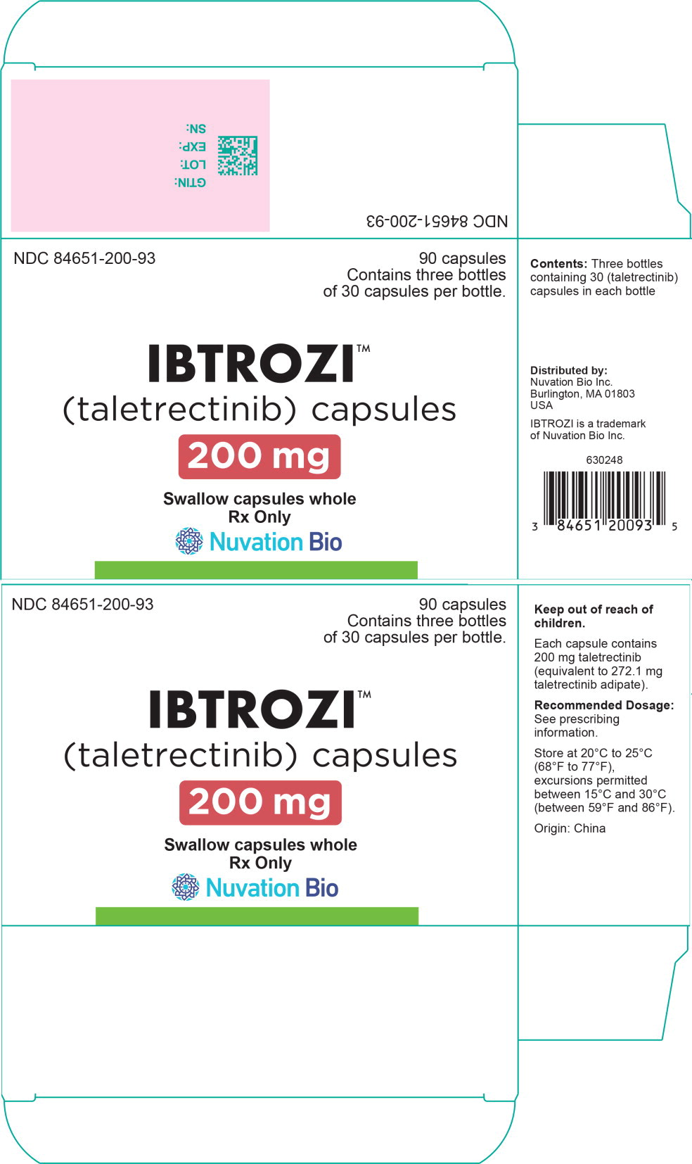 Principal Display Panel – 200 mg Carton Label
