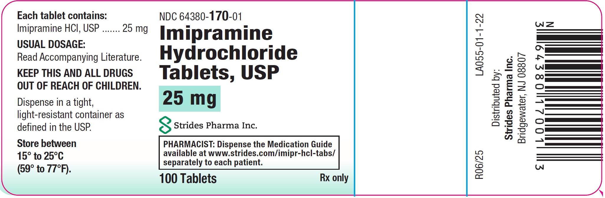 25 mg tablets 100s count