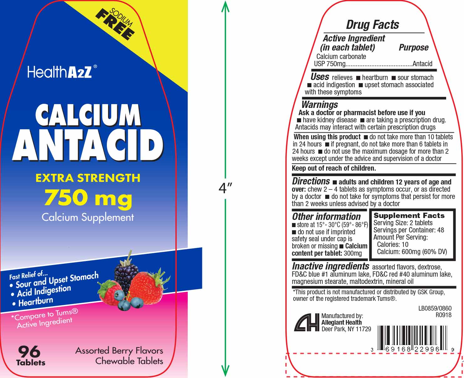 Calcium Antacid 750