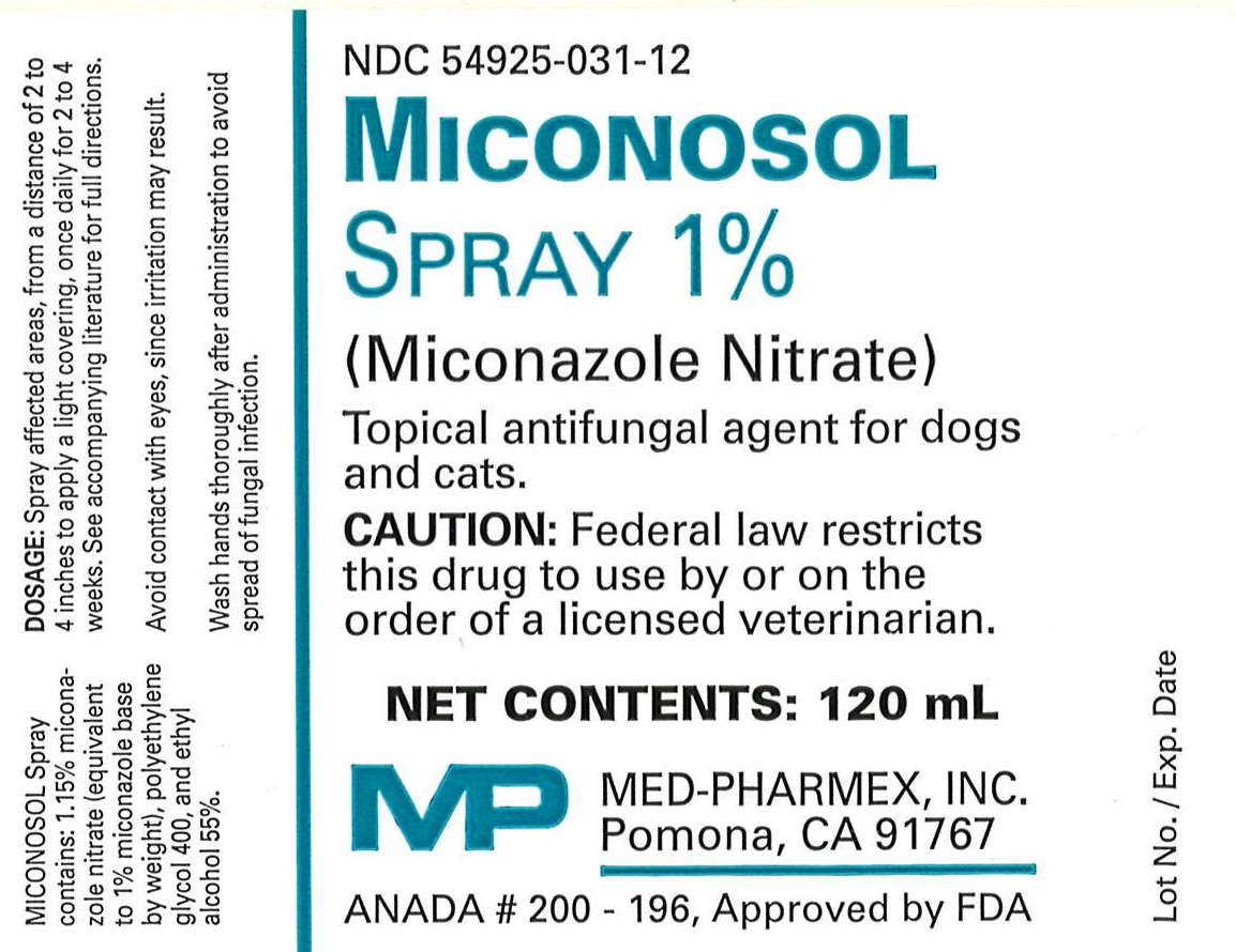 Miconosol Spray 120mL Label
