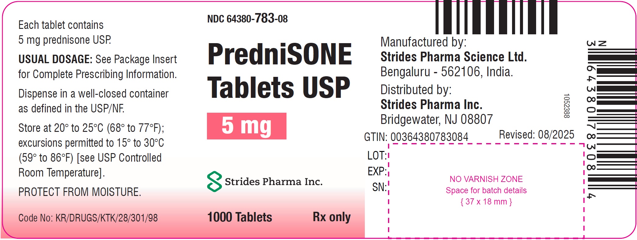 1000s Container Label