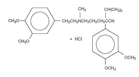 verapamil hydrochloride structural formula