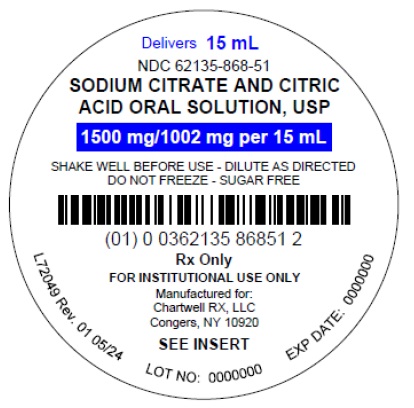 Sodium Citrate and Citric Acid Oral Solution, USP  - NDC: <a href=/NDC/62135-434-47>62135-434-47</a> - 16 fl oz (473 mL) Bottle Label