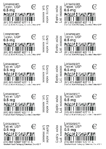 0.5 mg Lorazepam Tablet Blister