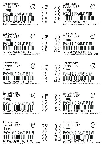 1 mg Lorazepam Tablet Blister