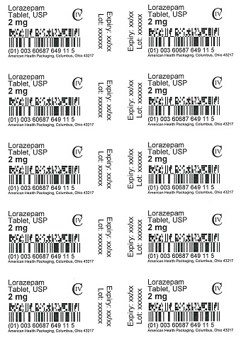 2 mg Lorazepam Tablet Blister