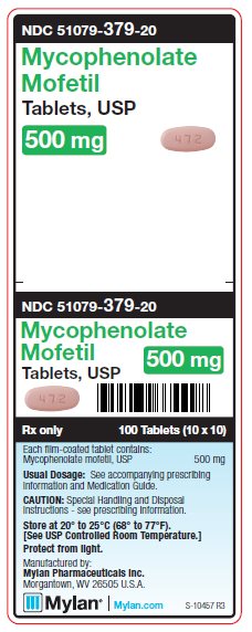 Mycophenolic Mofetil 250 mg Capsules Unit Carton Label