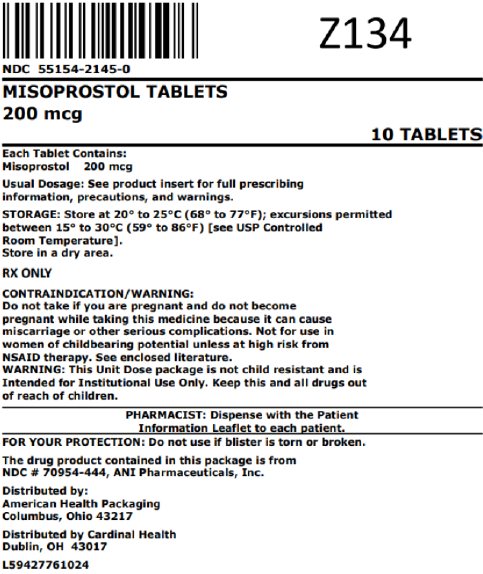 200mcg bag label