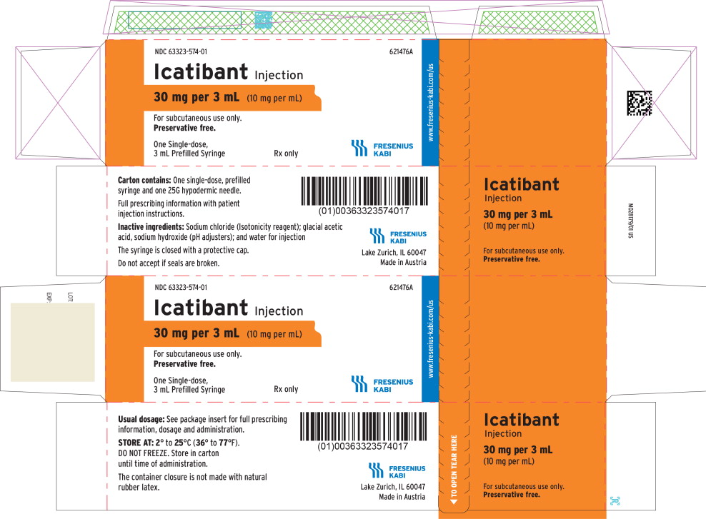 PACKAGE LABEL - PRINCIPAL DISPLAY – Icatibant Injection 3 mL Carton Panel Label
