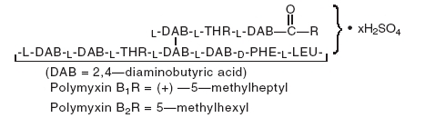  Polymyxin B Sulfate (structural formula)