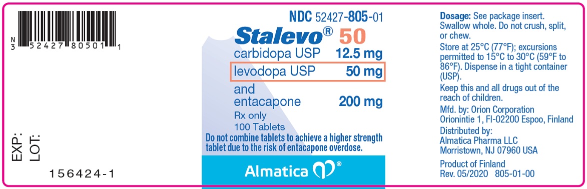 50 mg - 100 Tablet Bottle Label