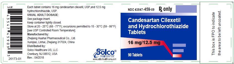 Candesartan Cilexetil and Hydrochlorothiazide Tablets, 16 mg/12.5 mg - 90 tablets