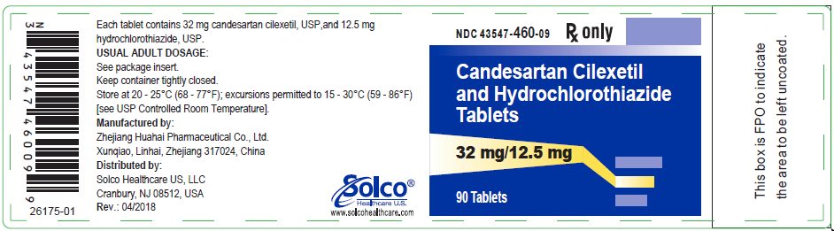 Candesartan Cilexetil and Hydrochlorothiazide Tablets, 32 mg/12.5 mg - 90 tablets