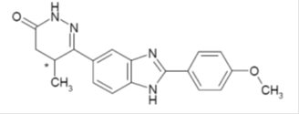 Picture of structural formula of pimobendan