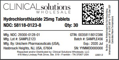 Hydrochlorothiazide 25mg tablet 30 count blister card