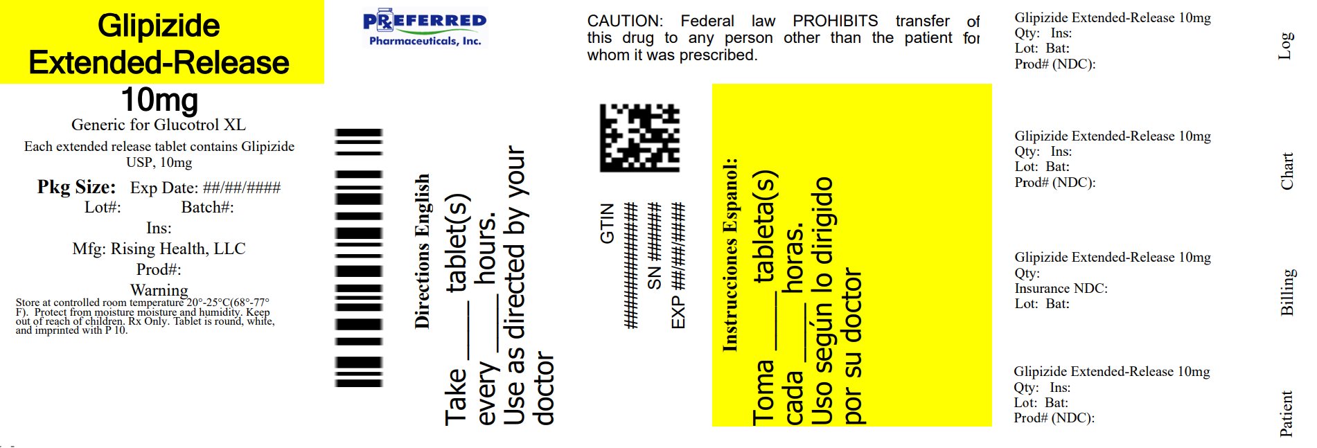 Glipizide Extended-Release 10mg