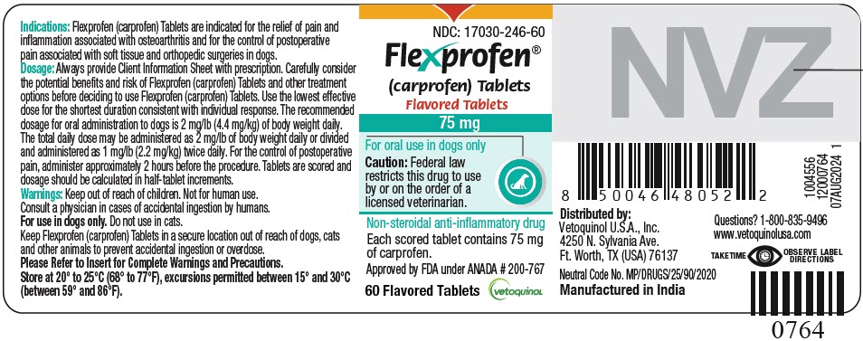 PRINCIPAL DISPLAY PANEL - 75 mg Tablet Bottle Label