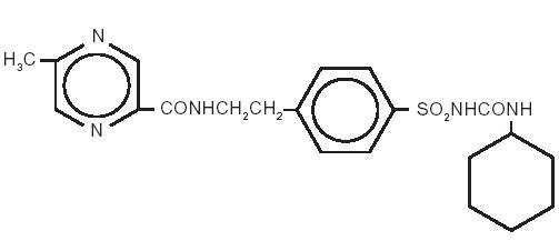 structural formula for Glipizide