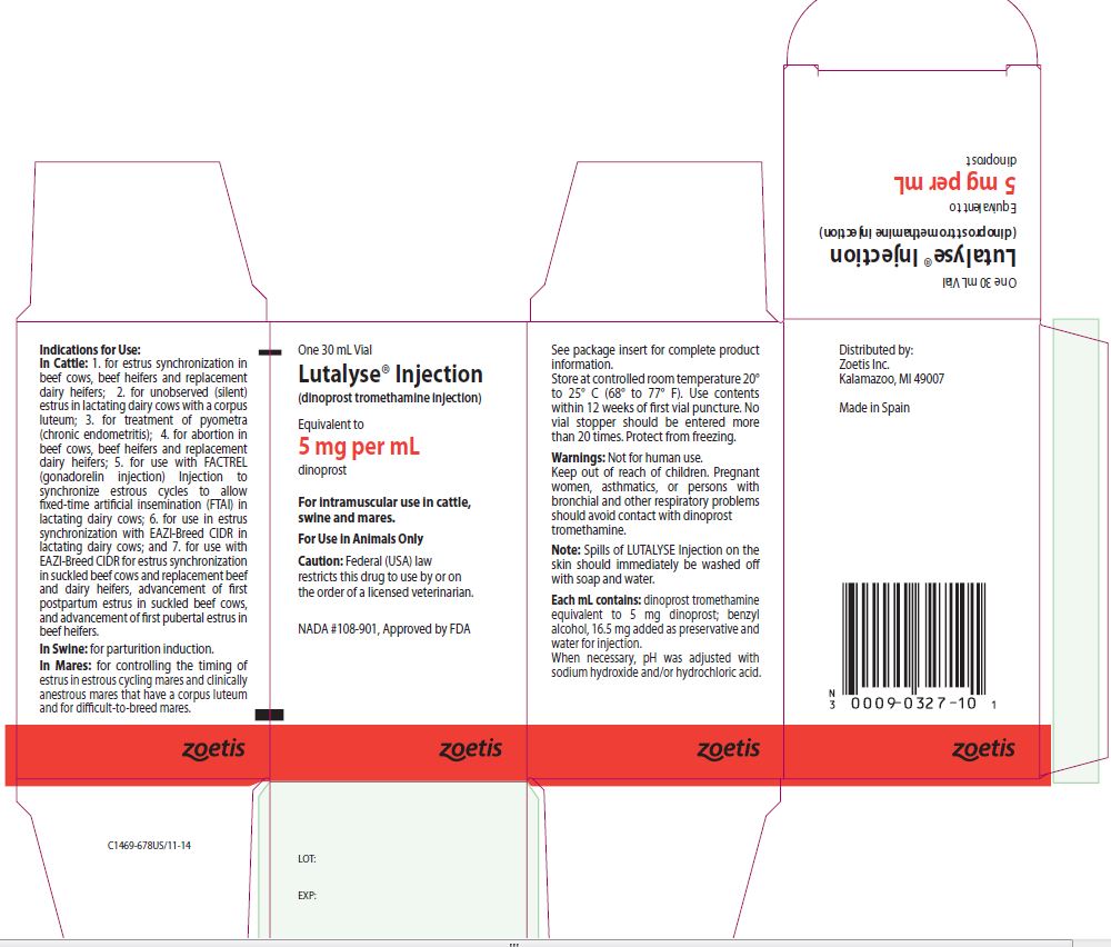 Carton label 30ml Lutalyse