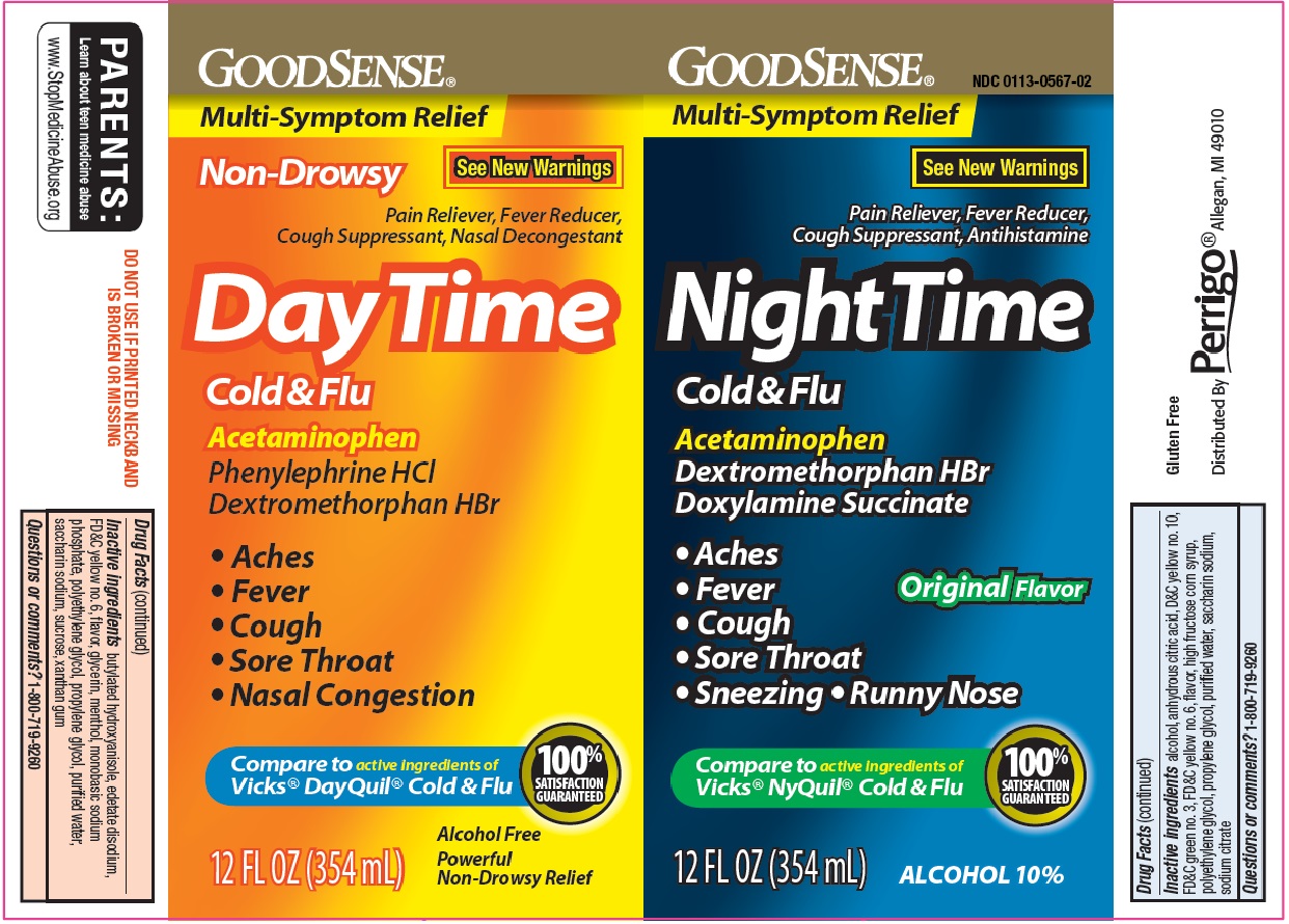GoodSense DayTime NightTime Cold & Flu image 1
